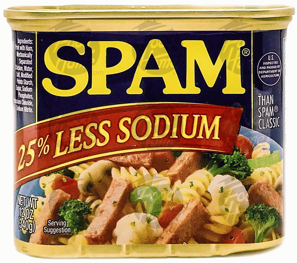 Spam Canned Meat 25% Less Sodium Full-Size Picture